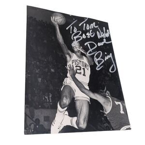 David Bing Detroit Pistons 8x10 Signed Photo Autograph Photograph NBA Basketball